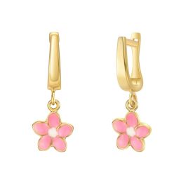 Rose Gold Floral Earrings