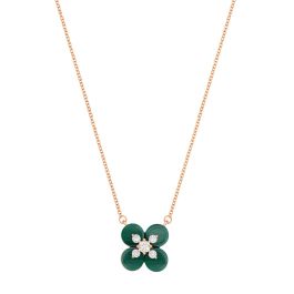 Malachite with Diamonds Necklace