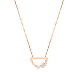 Half Moon Diamond Necklace