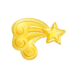 999 Gold Bao Bei Shooting Star Charm