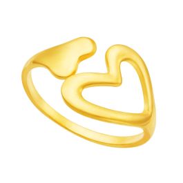 916 Gold Heart Ring