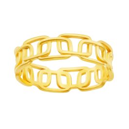 916 Gold interlocking Ring