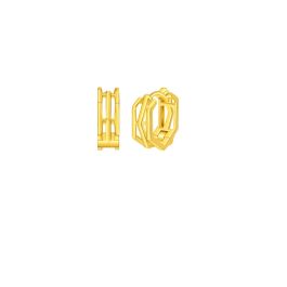 Linear Radiance 916 Gold Earrings