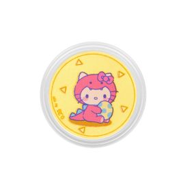 999 Gold Sanrio Characters Dino-Mite Hello Kitty Gold Coin