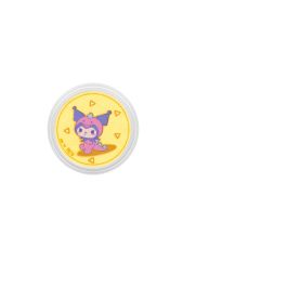 999 Gold Sanrio Characters Dino-Mite Kuromi Gold Coin