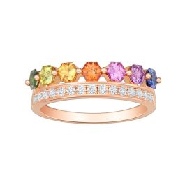 Prestigio Multi-coloured Sapphire Ring