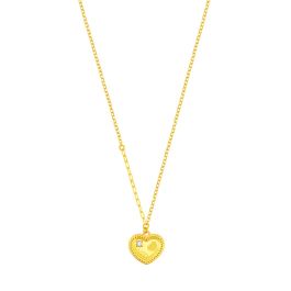 999 Gold Heart Necklace