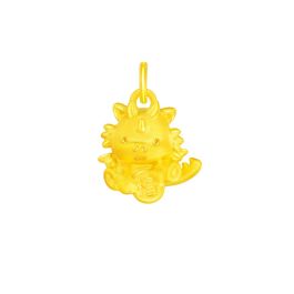 Year of Dragon Gold Pendant