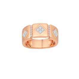 Bold Rose Gold Studded Ring