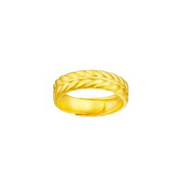 Gu Fa Jin Leaf Lattice Ring