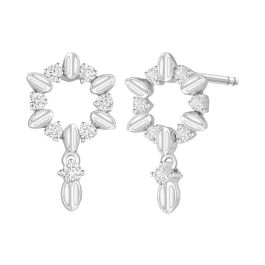 Glitz Sunburst Diamond Earrings