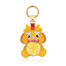 Year of Dragon 999 Gold Keychain