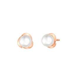 Rose Gold Trillium Earrings
