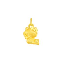 Hello Kitty Invitation Gold Pendant