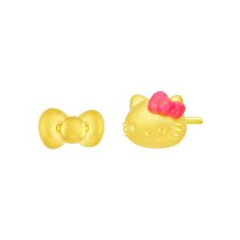 Hello Kitty Gold Earrings