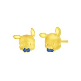 Pochacco Gold Earrings