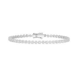 Lab-Grown Diamond White Gold Tennis Bracelet