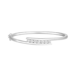 Lab-Grown Diamond Wave Bangle