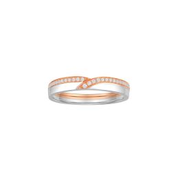 Dual Tone Unison Wedding Band (Female) 