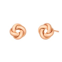 Rose Gold Knot Earrings