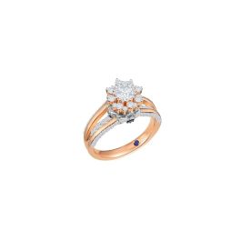 Celestial Bloom Eternal Rose Gold Diamond Ring