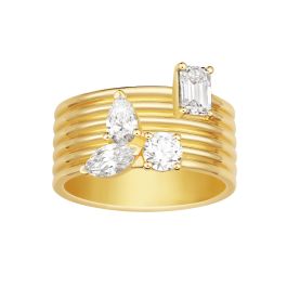 Cigar Radiant Diamond Ring