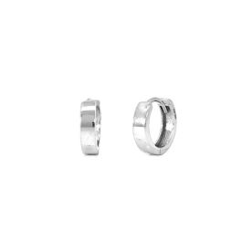 White Gold Hoop Earrings