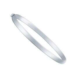 Sleek White Gold Bangle