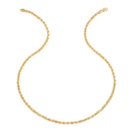 916 Gold 75cm Rope Chain