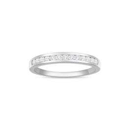 White Gold Luminous Arc Ring