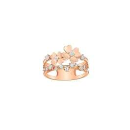 Rose Gold Four Leaf Clover Ring