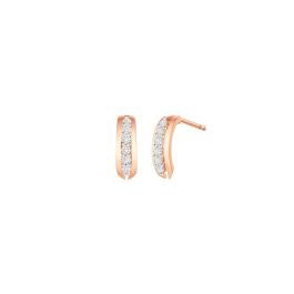 Rose Gold Diamond Earrings