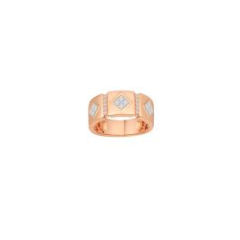 Lab-Grown Diamond Bold Rose Gold Studded Ring