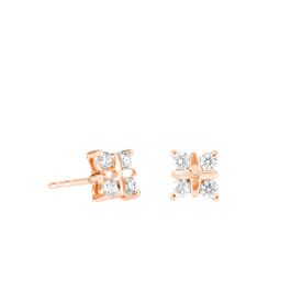 Rose Gold Diamond Earrings