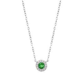Emerald with Diamond Necklace