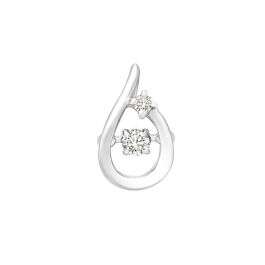 Teardrop White Gold Pendant