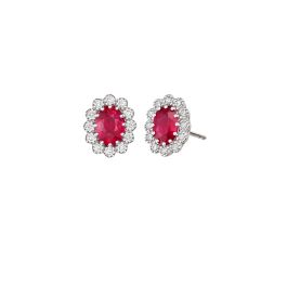 Ruby Bloom Earrings