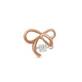 Zyra Rose Gold Ribbon Pendant