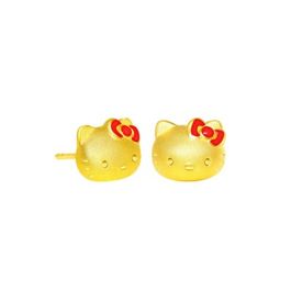 Hello Kitty Gold Earrings