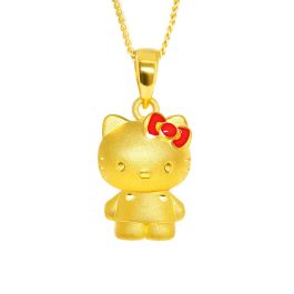 999 Gold Hello Kitty Pendant