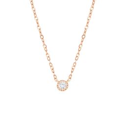 KStyle Diamond Rose Gold Necklace