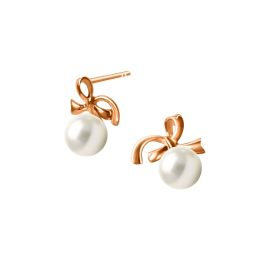 Pearl Ribbon Earrings