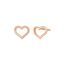 Rose Gold Heart Earrings