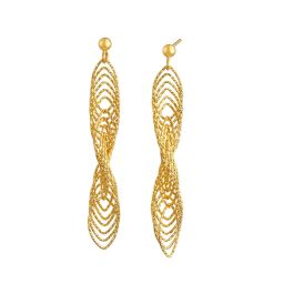 916 Gold Intertwine Earrings