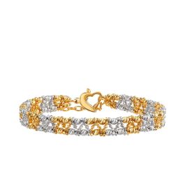 916 Gold Double Beaded Bracelet