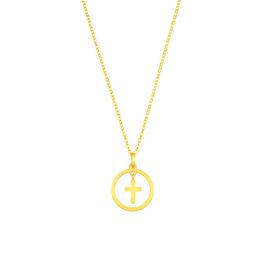 Halo Cross Pendant