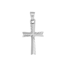 White Gold Cross Pendant