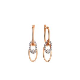Celestial Earrings in Rose Gold