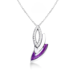 Jewellery Motif Diamond White Gold Pendant