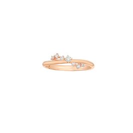 Rose Gold Starry Diamond Ring 